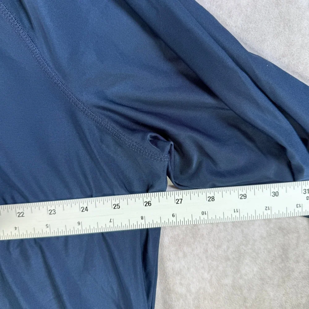 Cabana by Crown‎ & Ivy Rash Guard Men XXL Blue Alcohol You Later Graphic LS Swim